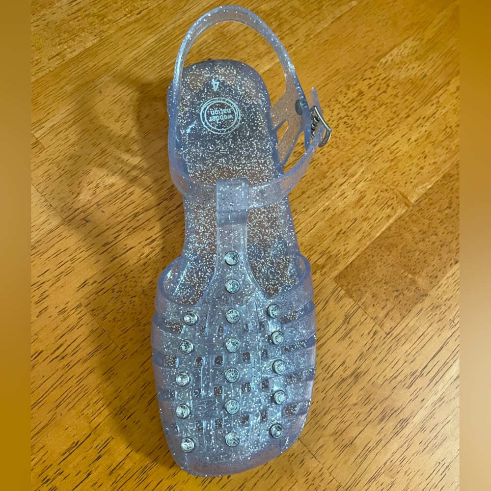 Girl's Crystal Jelly Sandal, Size 4